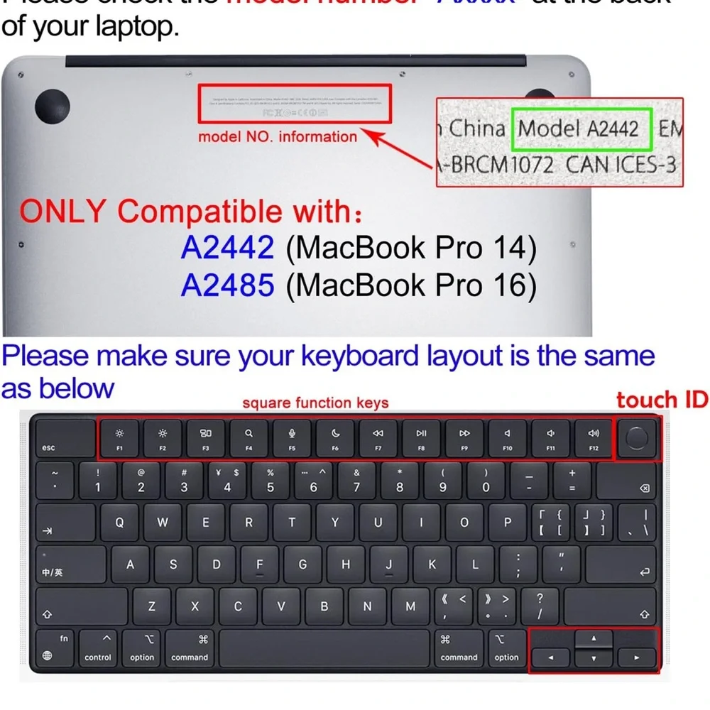 Keyboard Cover Skin MacBooks